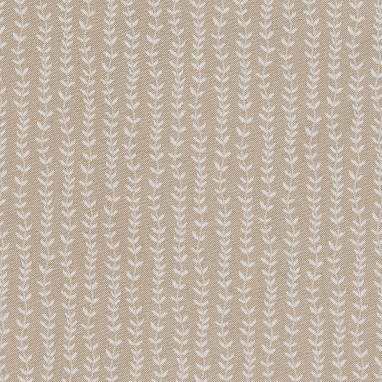 Natural Leaves Small Scale Woven Pattern Upholstery Fabric by The Yard - SKU: Messina Taupe